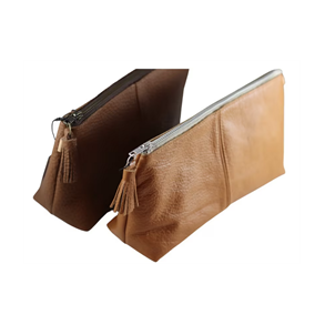 CAROLINE Clutch XL - Cognac